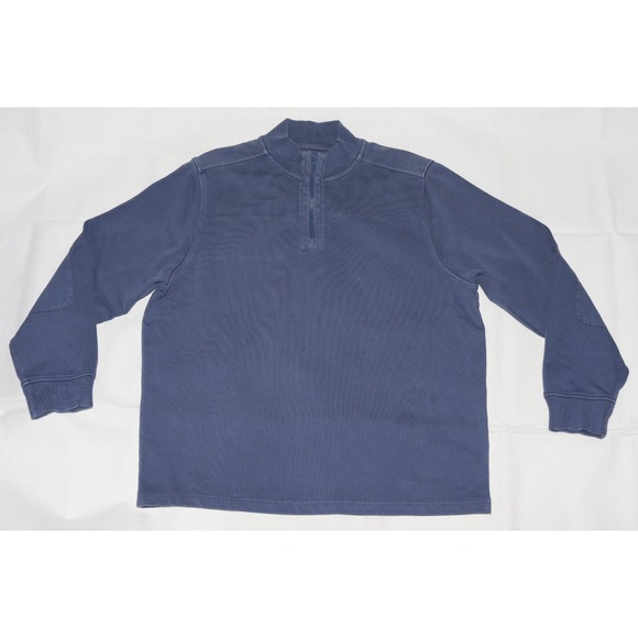 Untuckit Wolfred Men's Outdoor Casual Blue 1/4 Zip‎ Sweater Pullover Size XL